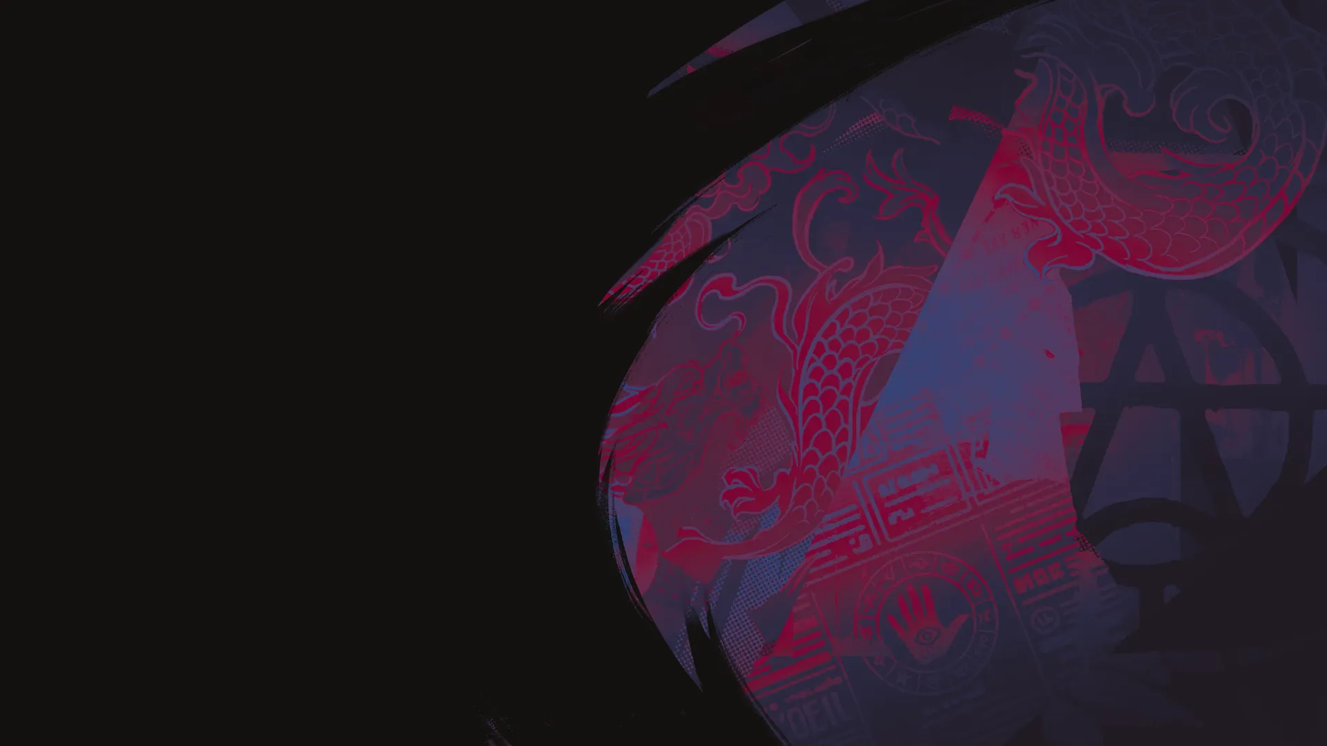 Violet hero background art