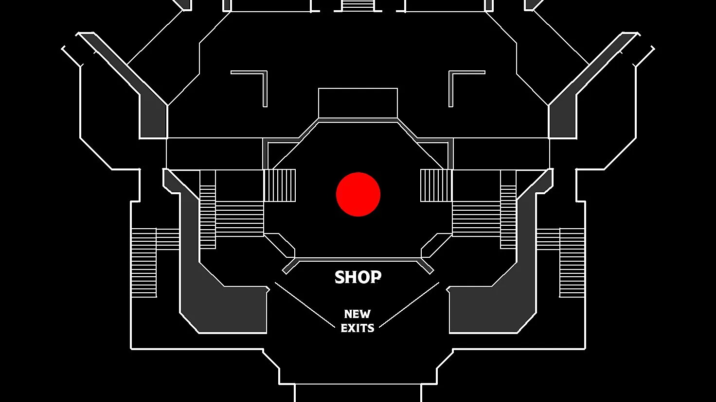 Official diagram of the Deadlock base layout with the shop and new exits
