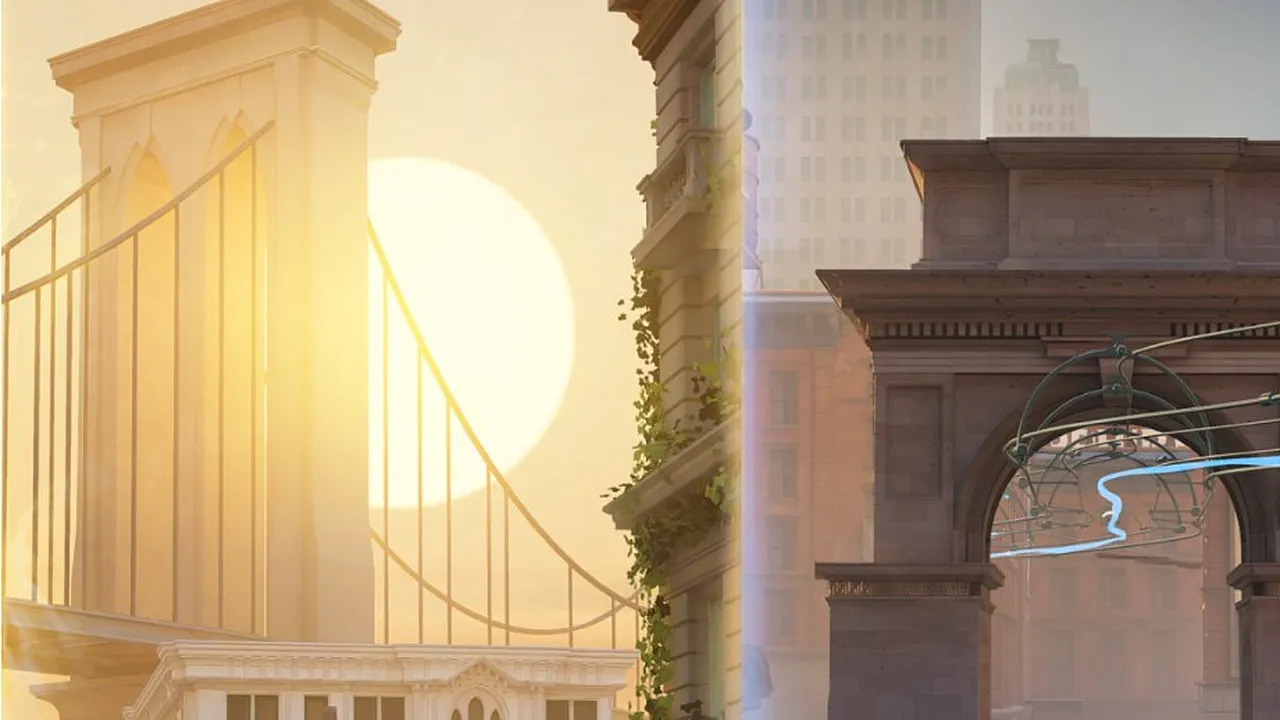 Map Rework art of Deadlock’s city streets and arch