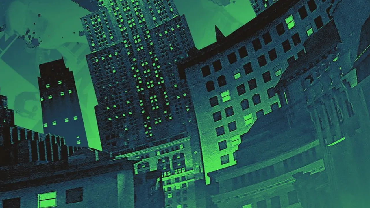 City Never Sleeps key art: Deadlock’s skyline under a green glow